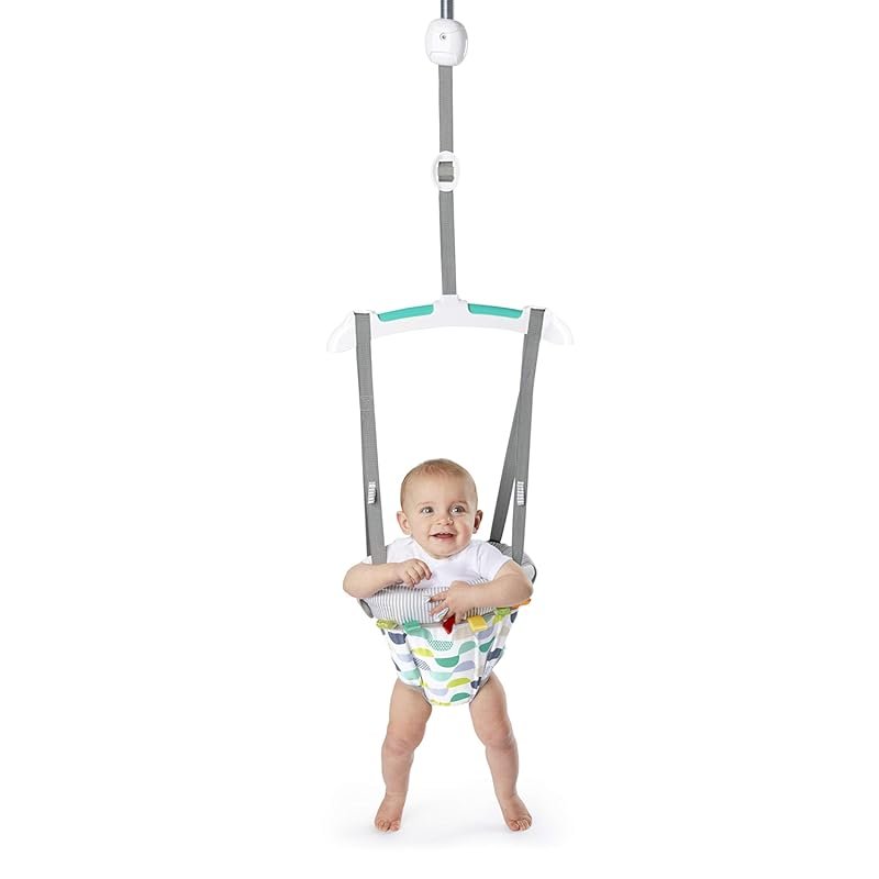 Bright Starts Playful Parade Door Jumper with Adjustable Strap for Bab