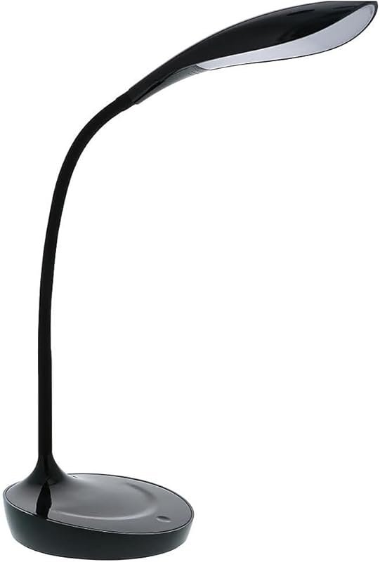 Bostitch Office KT-VLED1502-BLK Gooseneck LED Desk Lamp with USB Charg