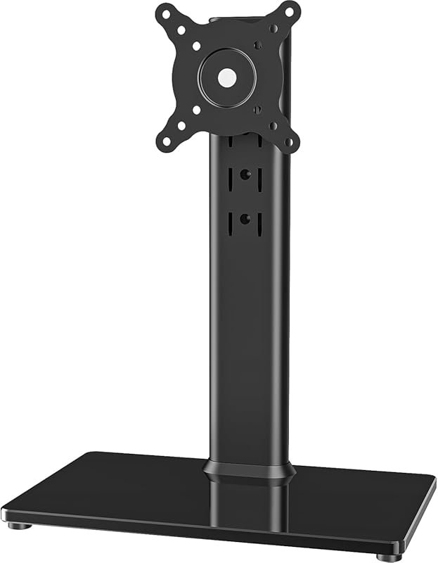 HT05B-001 Single LCD Monitor Free-Standing Desk Stand Riser for 13-32