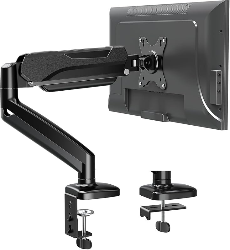 MOUNTUP Single Monitor Mount up to 32 Inch Screens, Height Adjustable,