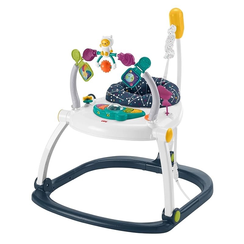 Fisher-Price Astro Kitty SpaceSaver Baby Jumperoo Bouncer & Activity C