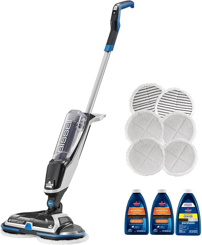 BISSELL Spinwave Cordless Spin Mop Cleaner for Hard Floors with 18V Ba