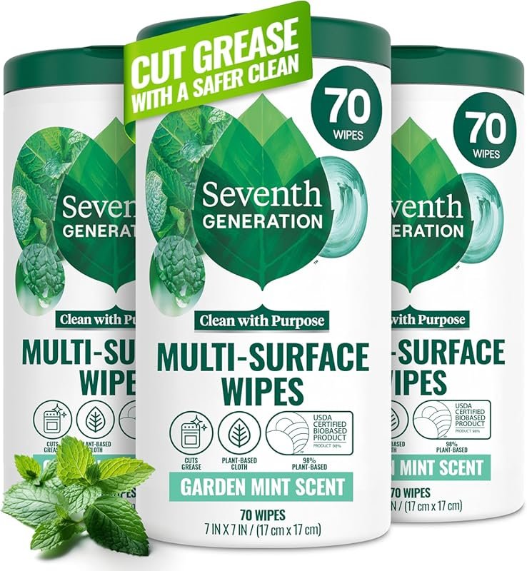 Seventh Generation Multi Purpose Wipes - All Purpose Cleaning with Gar