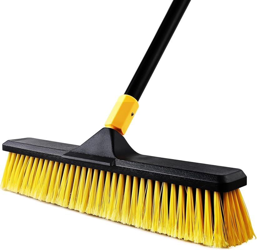 Yocada Heavy-Duty 18-Inch Push Broom with 65.3