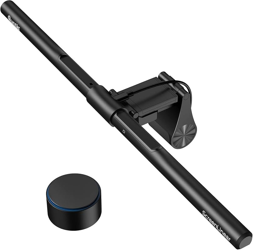 Quntis PRO+ Monitor Light Bar: Remote for Curved/Flat Monitors, Eye-Ca