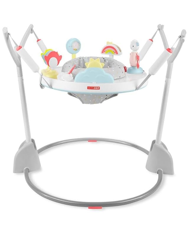 Skip Hop Silver Lining Cloud Baby Activity Play Bouncer for Ages 4 Mon