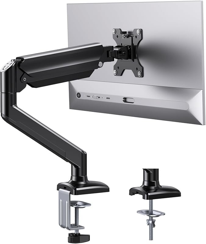 ErGear Single Monitor Arm 13-36 Inch Monitors, Gas Spring Mount, 22 lb