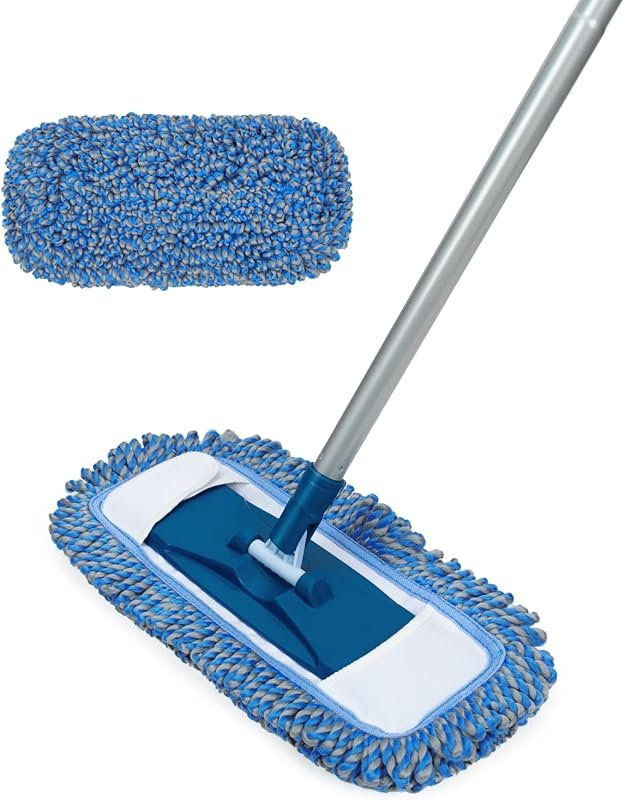 MAVRIZ Dust Mop for Hardwood Floors with 58'' Long Handle and 360° Rot