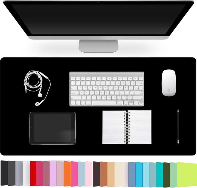 Non-Slip PU Leather Desk Pad, 23.6