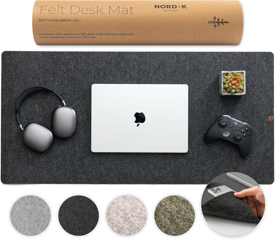 Nordik Large Felt Desk Mat, 35