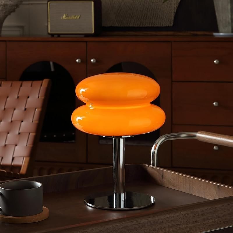 Mushroom Table Lamp: Mid-century modern, dimmable bedside lamp for bed