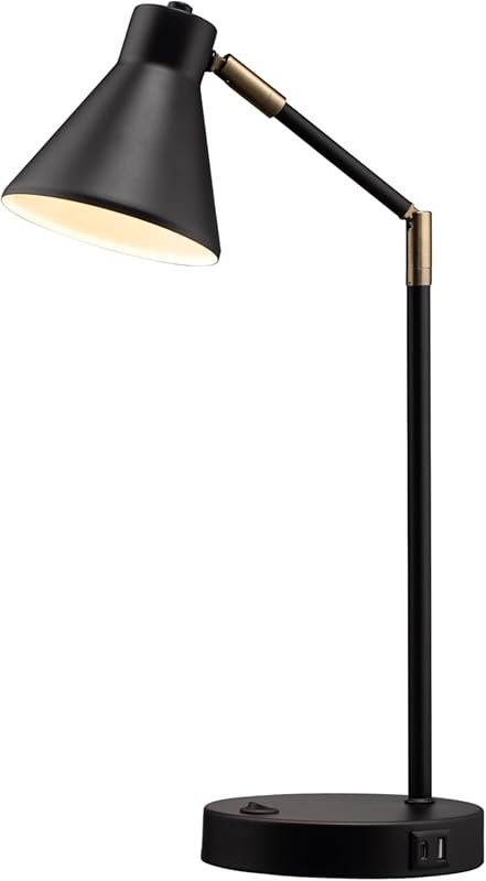O'Bright Astrum LED Desk Lamp Dual USB Charging Ports Metal 3000K Beds