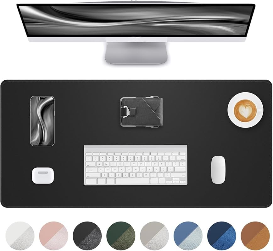 Non-Slip PU Leather Desk Pad, 23.6