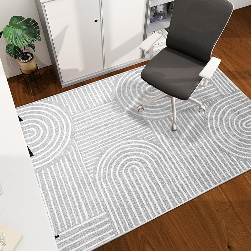 60x45 Office Chair Mat for Hardwood Floors: Easy Glide with Nonslip Ba