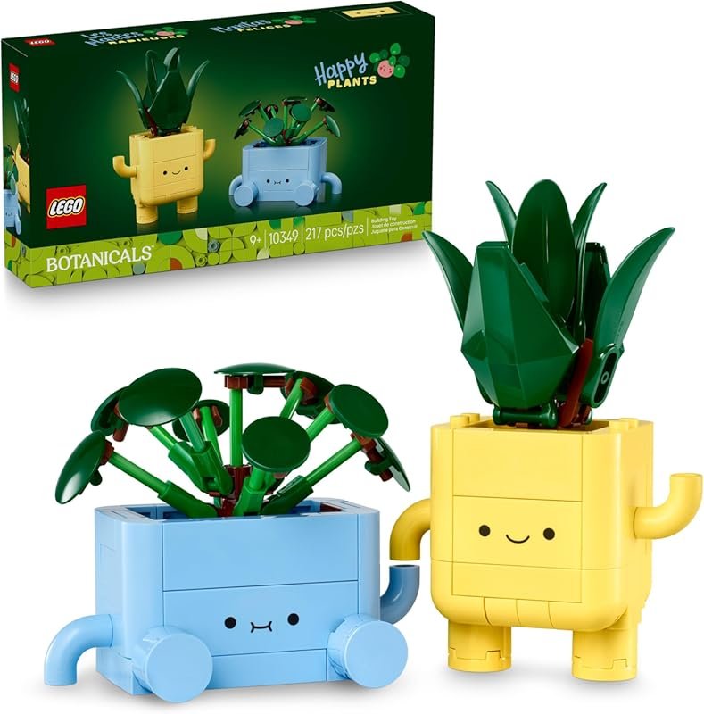 LEGO Botanicals Happy Plants 10349 for Kids 9+ Easter Basket Gift Play