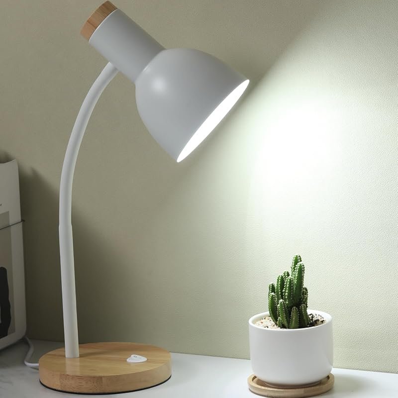 Wooden Adjustable Desk Lamp for Dorm, Bedside, Living Room, Bedroom, K