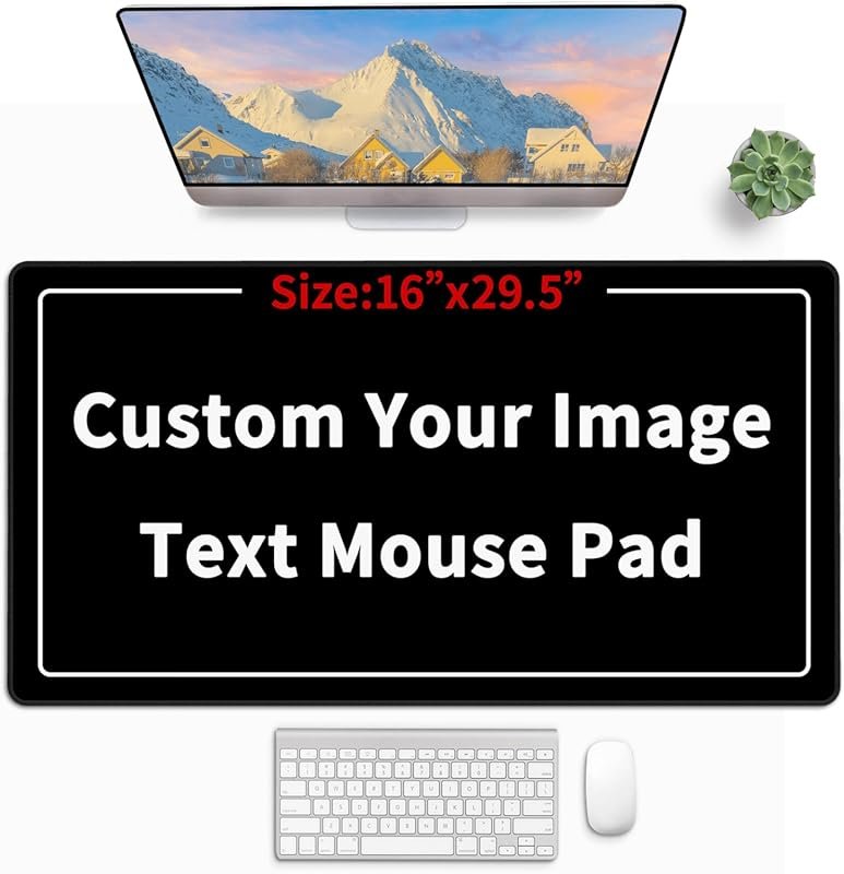 Personalized Custom Mouse Pad 16x29.5in – Cute Desk Mat for Gaming, Of