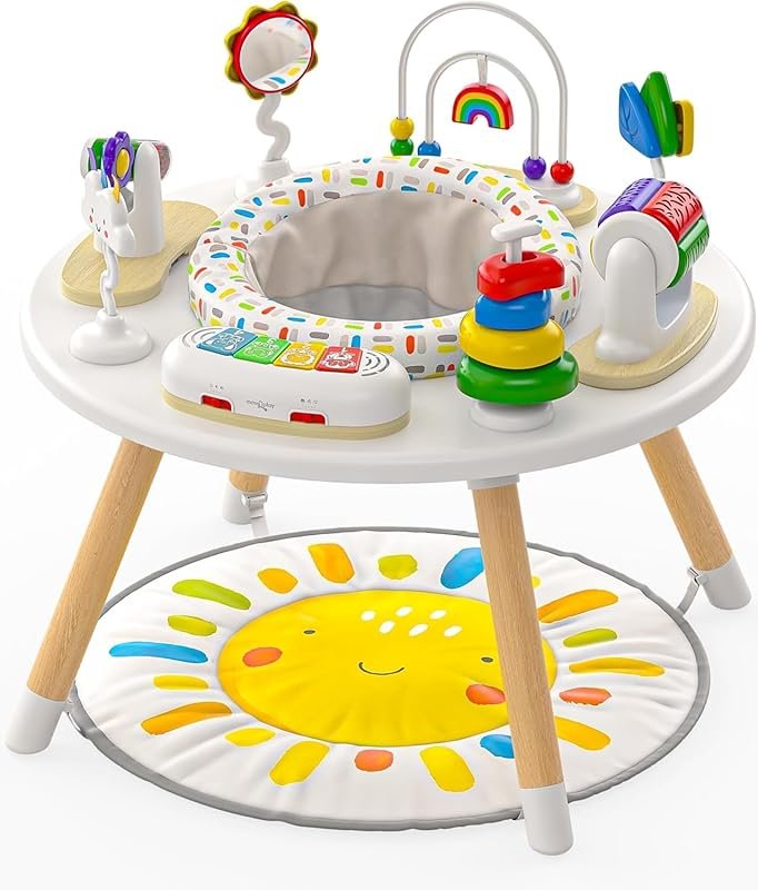 Move2Play 4-in-1 Baby Activity Center with Montessori-Inspired Design,