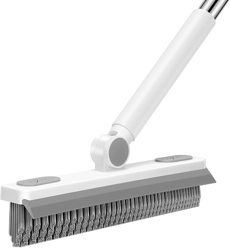SetSail Grout Cleaner Brush: Long Handle, V-Shaped Swivel Head, Stiff