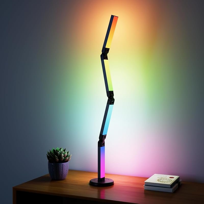 Smart RGB LED Desk Lamp: atmosphere lighting, music sync, 16M colors, 