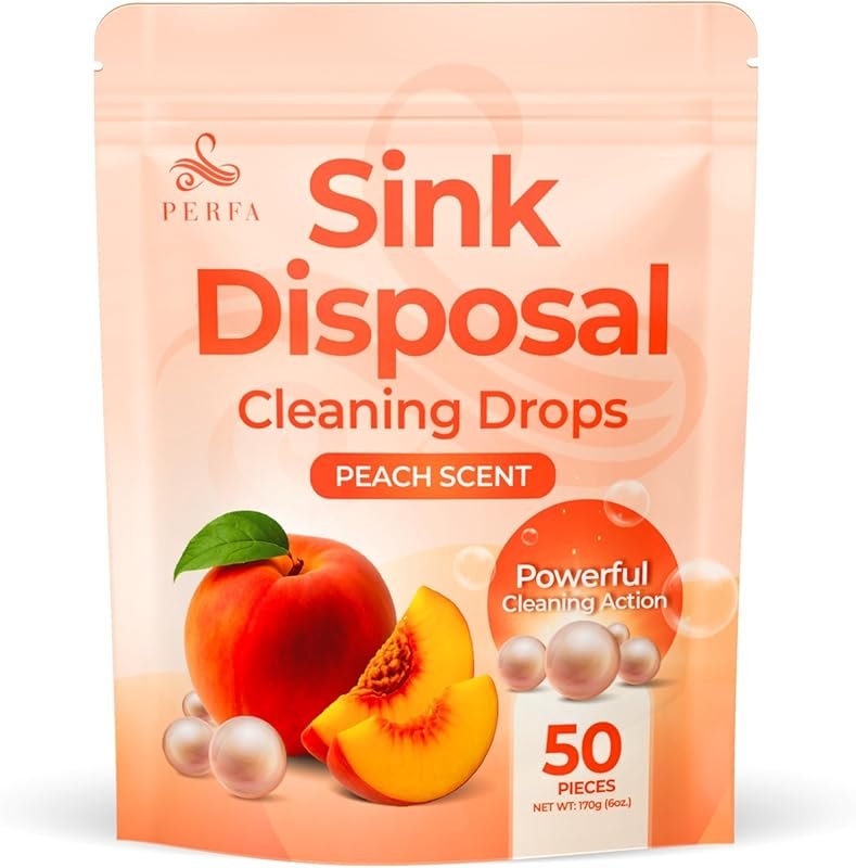 Sink Garbage Disposal Cleaner 50-Count | Easy-Use Garbage Can Odor Eli