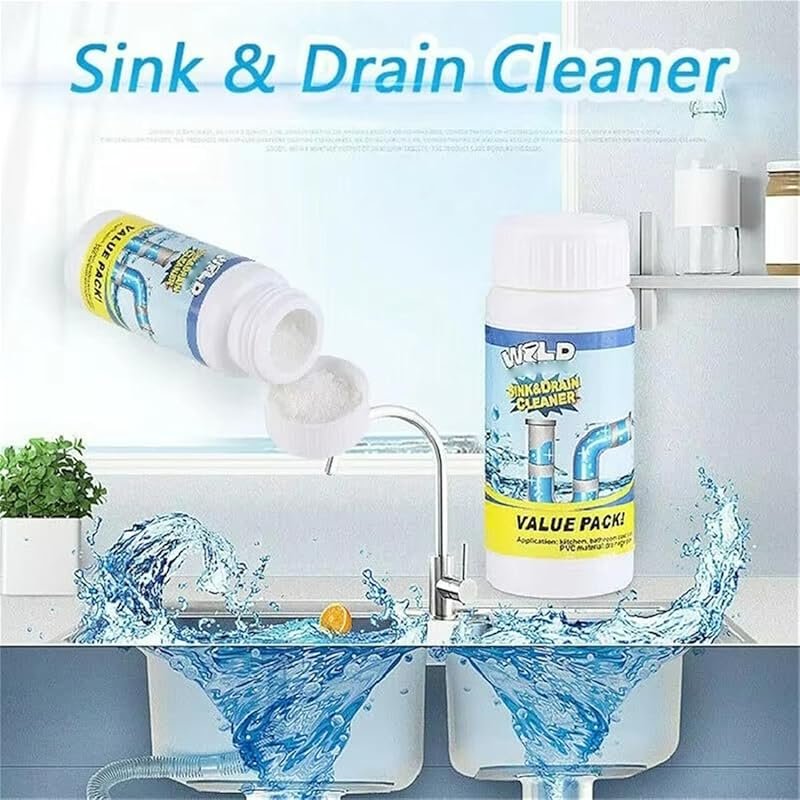 Sink and Drain Cleaner, Powerful Sink & Drain Cleaner, Foaming Clog Re