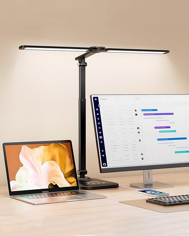 Height Adjustable Architect LED Desk Lamp with USB Adapter - Stepless 