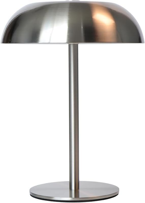 Portable LED Mushroom Table Lamp with 5200mAh Battery - Cordless Desk 