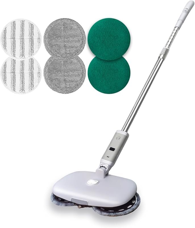 GOBOT Cordless Electric Spray Mop with High-Speed Motor, LED Headlight