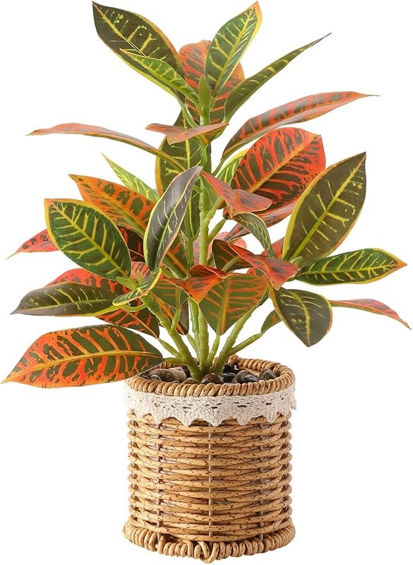 Nubry Artificial Potted Plants with Weaved Pot - 10