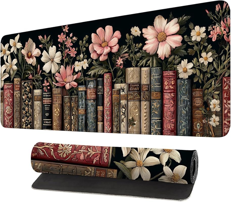 Large Anti-Slip Mouse Pad Stitched Edges – 31.5x11.8 Desk Mat for Desk