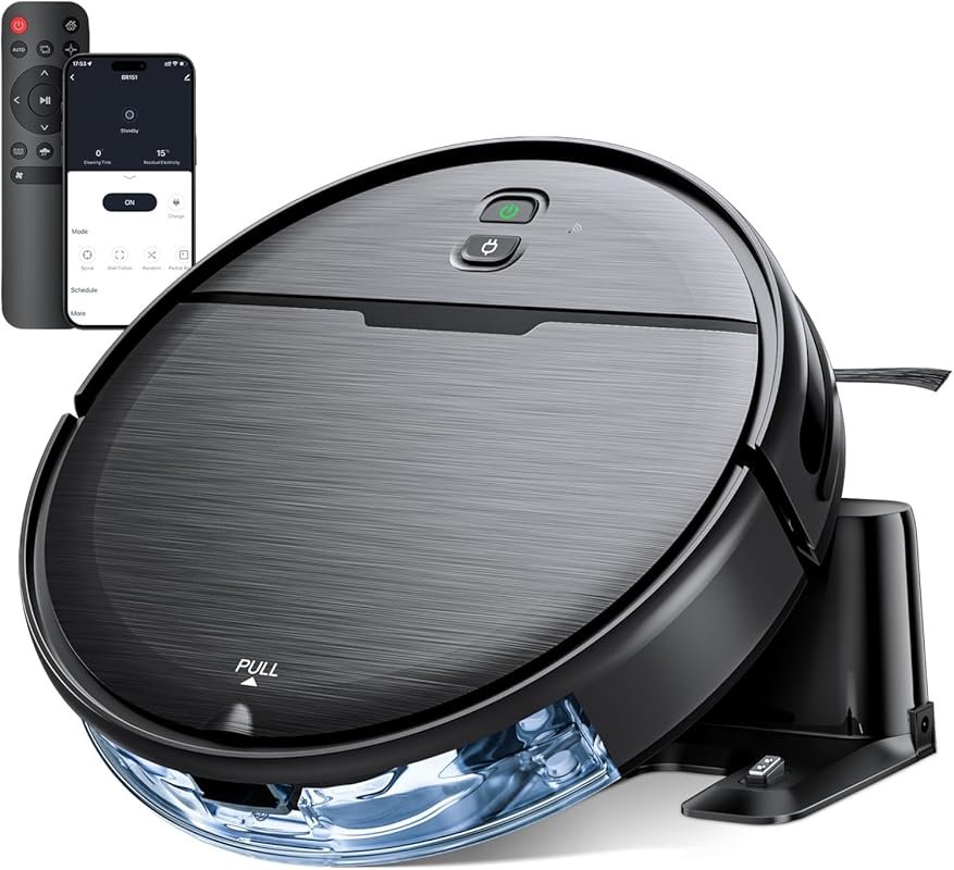 Robot Vacuum and Mop Combo: strong suction, WiFi/App control, self-cha