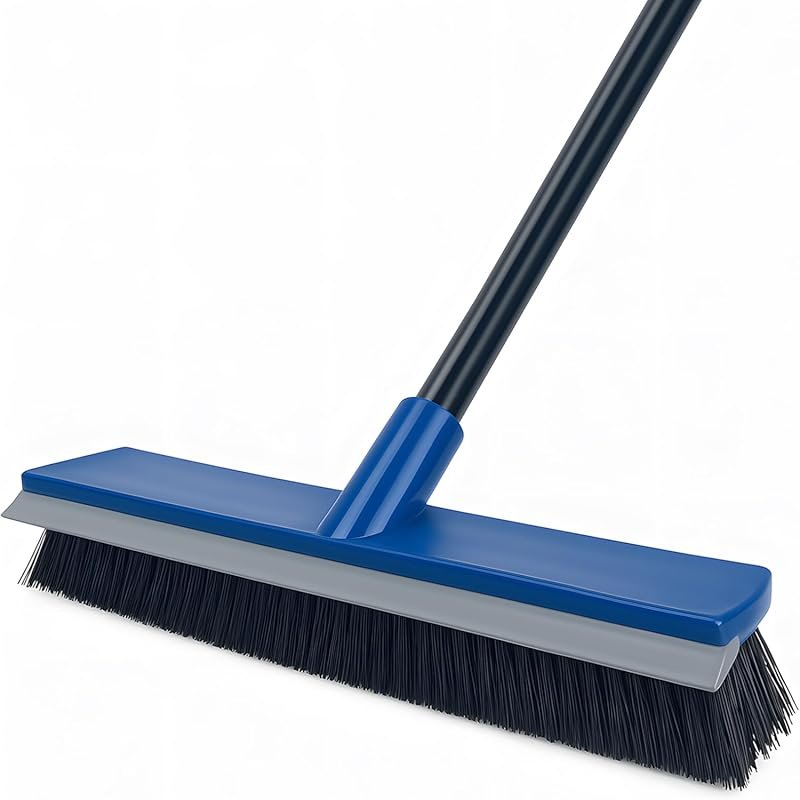 16-Inch 2-in-1 Squeegee Push Broom with 58