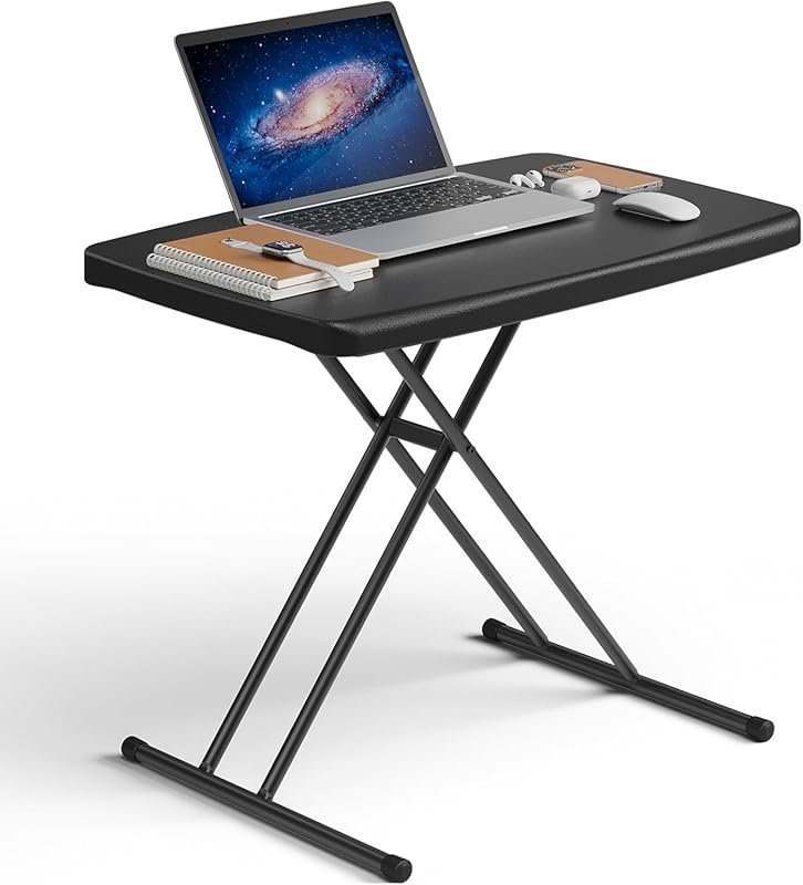 30-Inch Adjustable Height Folding Table – Heavy Duty, No Assembly, Mul