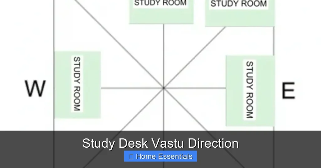 Study Desk Vastu Direction