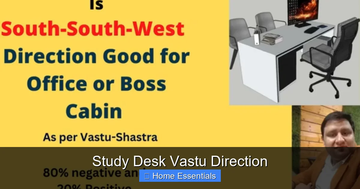 Study Desk Vastu Direction