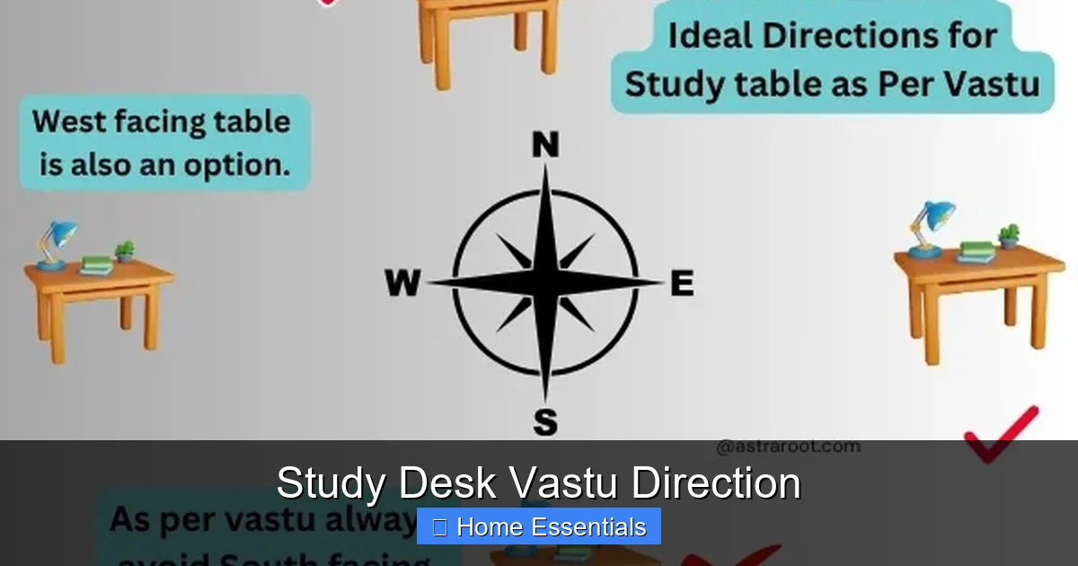 Study Desk Vastu Direction