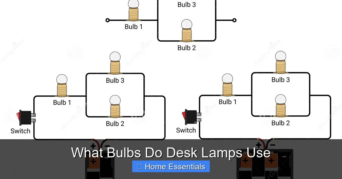 What Bulbs Do Desk Lamps Use