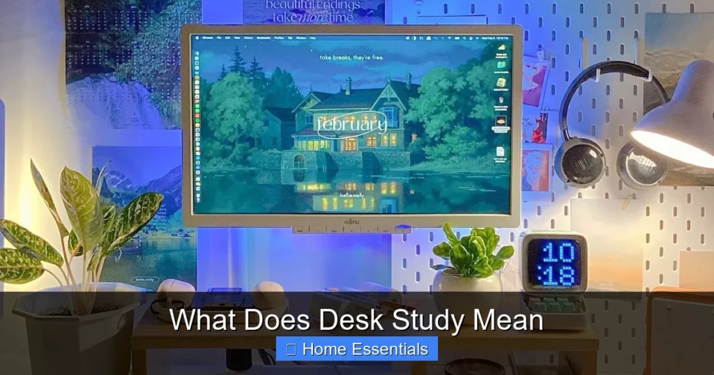 What Does Desk Study Mean