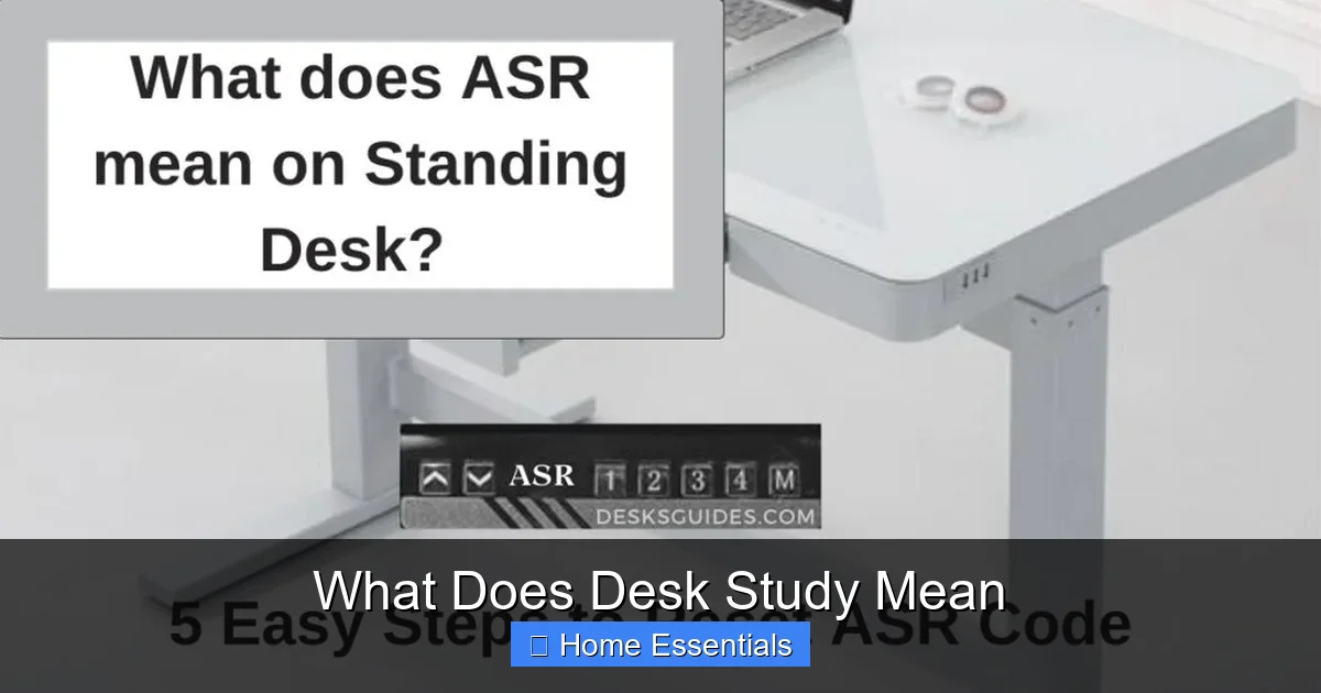 What Does Desk Study Mean