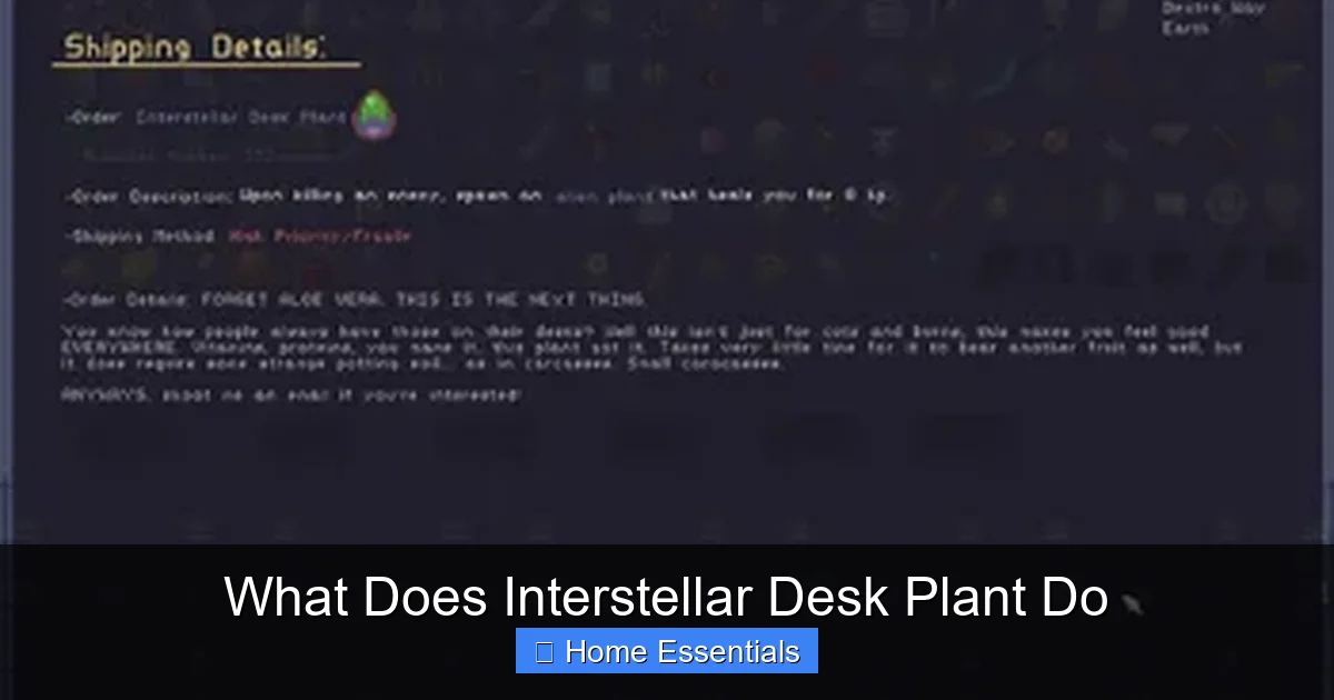 What Does Interstellar Desk Plant Do