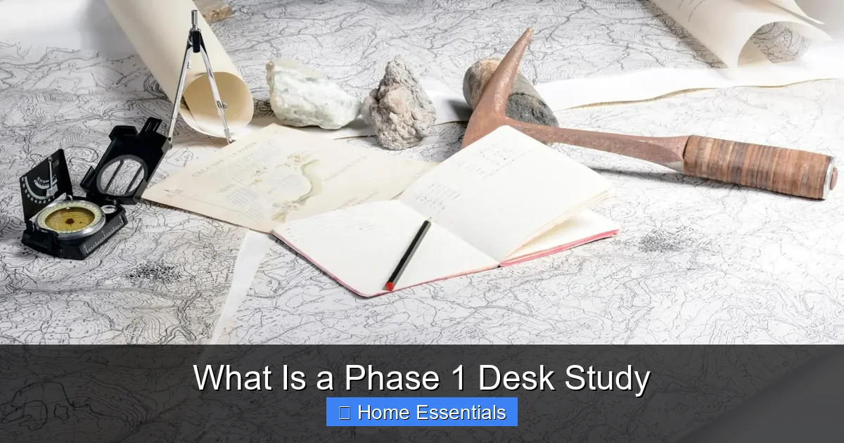 What Is a Phase 1 Desk Study