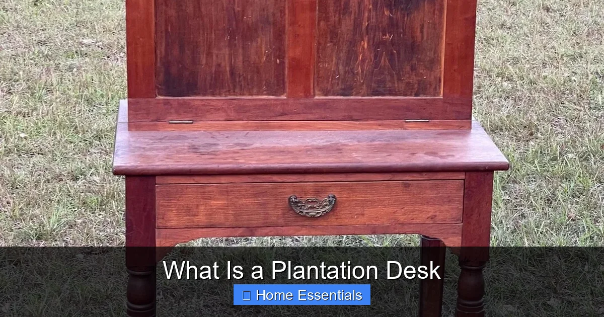 What Is a Plantation Desk