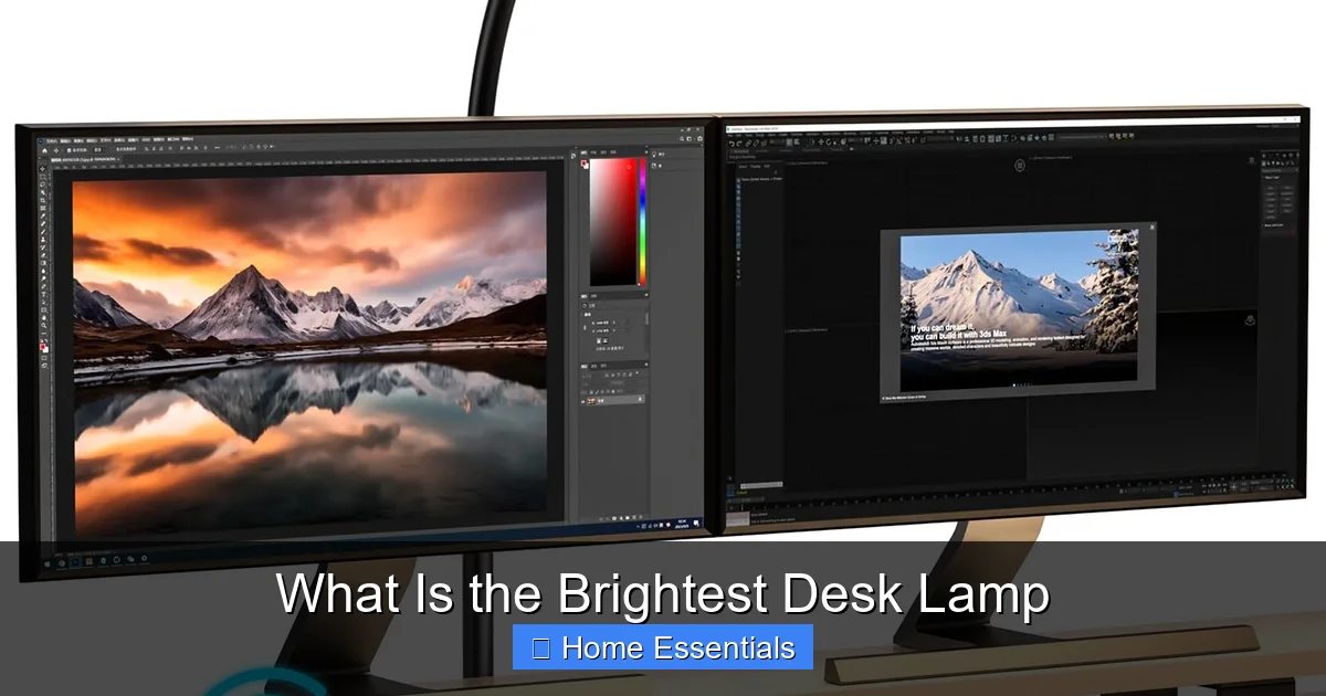 What Is the Brightest Desk Lamp