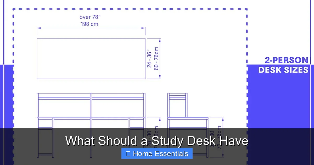 What Should a Study Desk Have