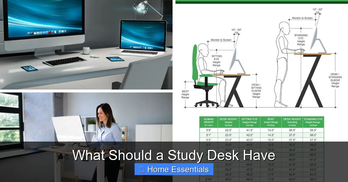 What Should a Study Desk Have