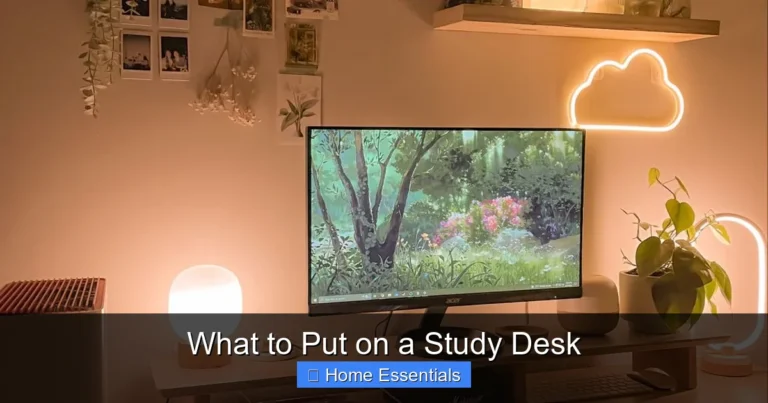 What to Put on a Study Desk