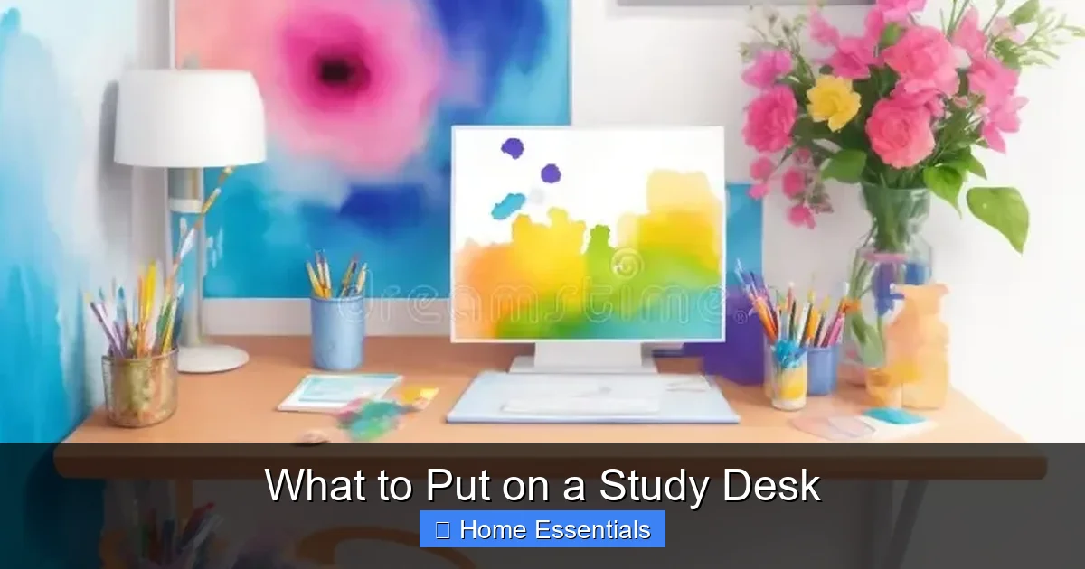 What to Put on a Study Desk