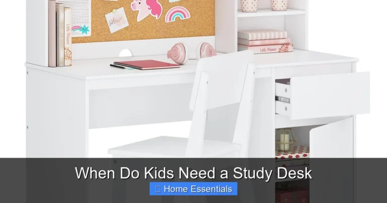 When Do Kids Need a Study Desk