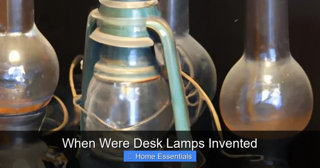 When Were Desk Lamps Invented